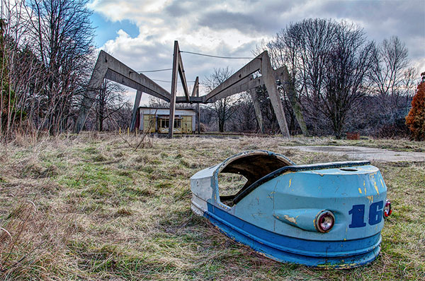 Abandoned amusement park, Dunaújváros, Hungary