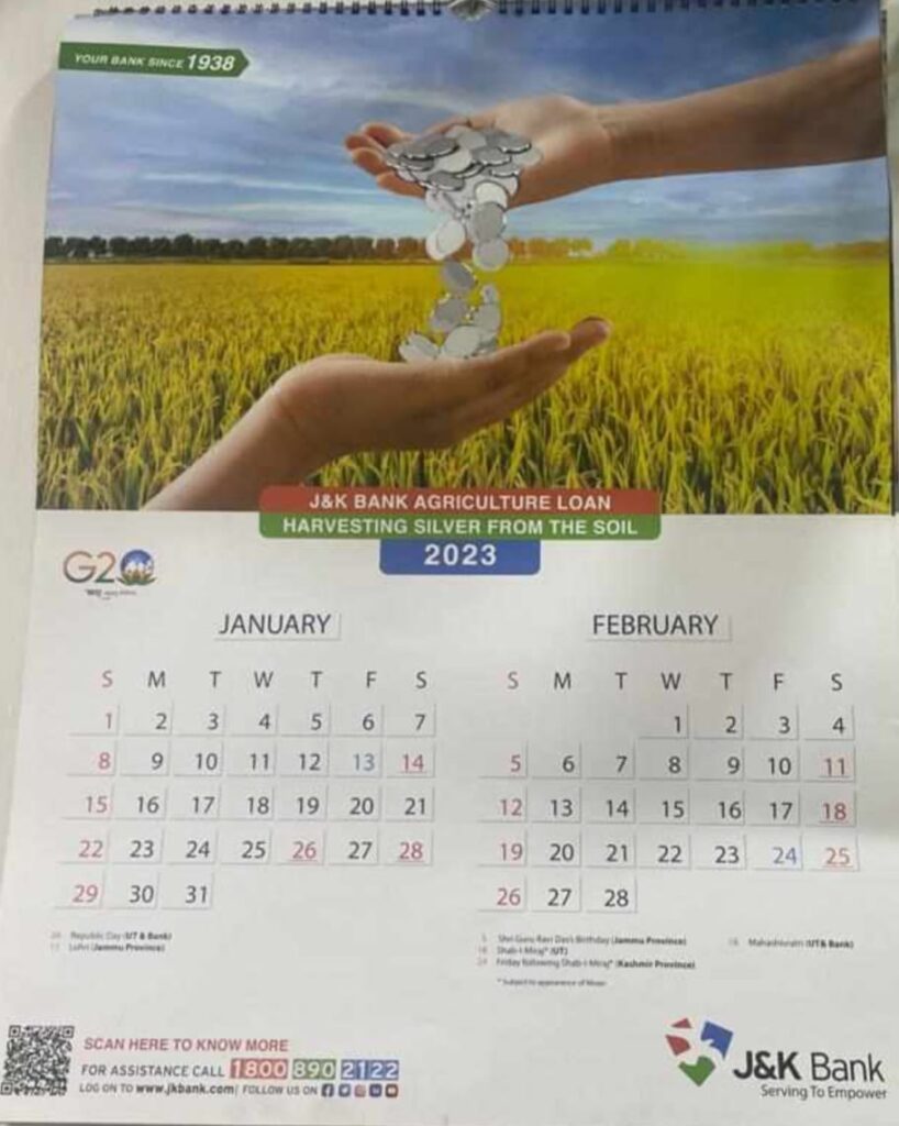 JK Bank unveils its Wall Calendar 2023 Northlines