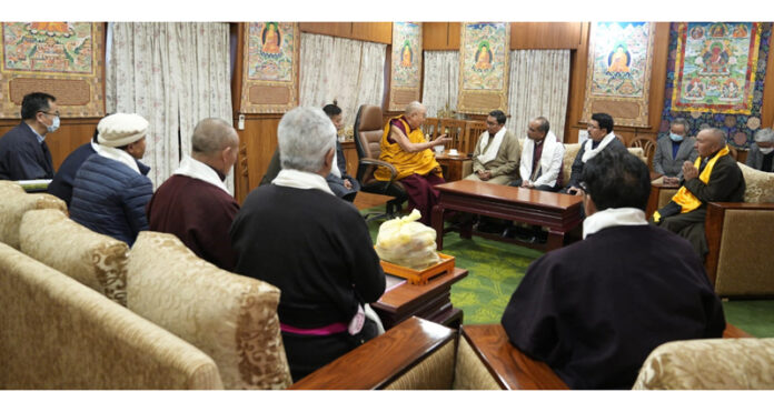 Ketua LAHDC Leh, MP Ladakh bertemu Dalai Lama
