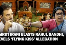Rahul Gandhi's flying kiss gesture in Parliament outraged the women MPs, Ministers - A file photo