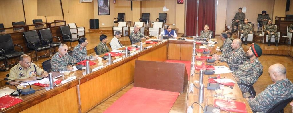 Israel-Palestine conflict : Multi-agency joint security review meeting held in Srinagar