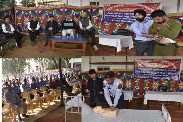 PTTI Vijaypur, Police Hospital Jammu organize medical camp