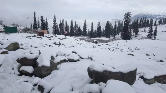 Higher areas of Sonamarg, Gulmarg receives fresh Snowfall