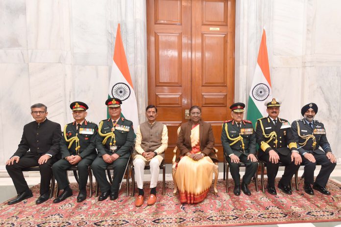 President Murmu confers ‘Honorary Rank of General’ on Nepal Army Chief