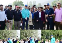 CM Omar Abdullah tees off India Golf Carnival at Srinagar’s Royal Springs Golf Course