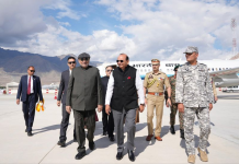VP Radhakrishnan Arrives in Leh for 3-Day Visit Ahead of Yoga Day Celebrations