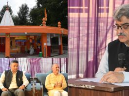 CS Dulloo participates in Murti Pratishthan Divas Celebrations at Uma Bhagwati Shrine Anantnag