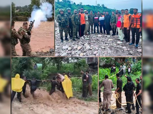 Fourteen Stranded People Rescued From Swollen Rivers In Jammu, Rajouri