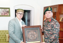 CoAS Gen Dhiraj calls on LG, CM