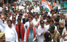 Congress stages protest for statehood; March to Lok Bhavan foiled