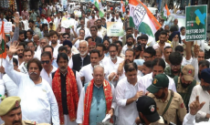 Congress stages protest for statehood; March to Lok Bhavan foiled